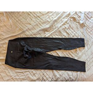 90 degree by reflex sz s black textured workout leggings sz s nwt